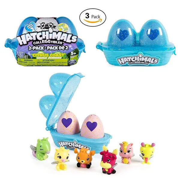 Hatchimals Citrus Coast Colleggtible 2-Egg Cartons 3 Pack